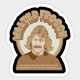 Walter Frosch Tribute Art - Unique Football Legend for FC Kaiserslautern Fans Sticker